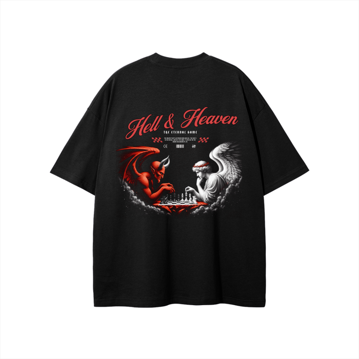 Camiseta del infierno y el cielo